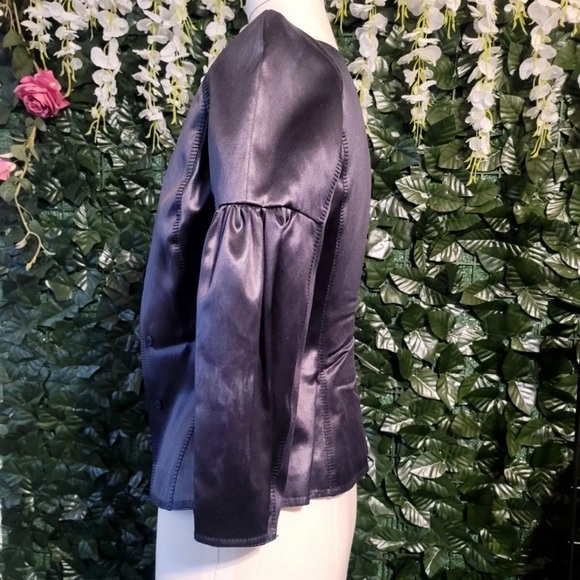Oscar de la Renta black Silk women’s Set Skirt/Top Size 0. - Picture 3 of 7